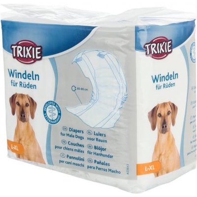 Подгузники Trixie для кобелей, L-XL 60-80 см, 12 шт. 1111139272 фото