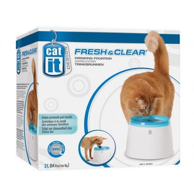 Поилка-фонтан Catit Fresh & Clear для кошек и собак, 2 л (пластик) 50053 фото