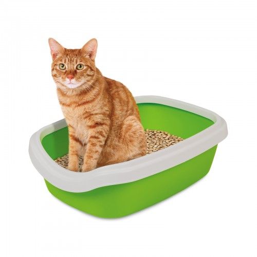 Туалет Природа «Comfort M» для котів, 41х30х13,5 см (зелений) PR241737 фото