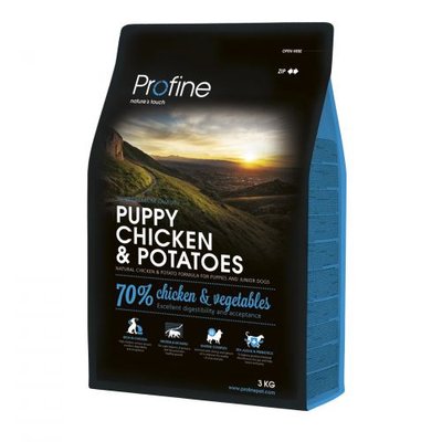 Сухий корм Profine Puppy для цуценят та юніорів всіх порід, з куркою та картоплею, 3 кг 170533/7374 фото