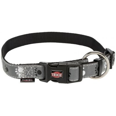 Нашийник Trixie Silver Reflect для собак, світловідбиваючий, S-M: 30-45 см/15 мм, сірий 12222 фото