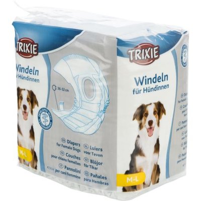 Подгузники Trixie для собак, M-L 36-52 см, 12 шт. 1111132141 фото