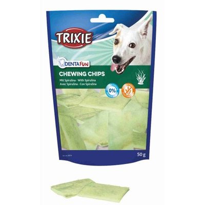Ласощі Trixie KauChips Light для собак, жувальні чіпси зі спіруліною, 50 г 1111116717 фото