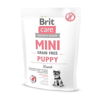 Сухий корм Brit Care GF Mini Puppy для цуценят мініатюрних порід, з ягням, 400 г 170774/0145 фото