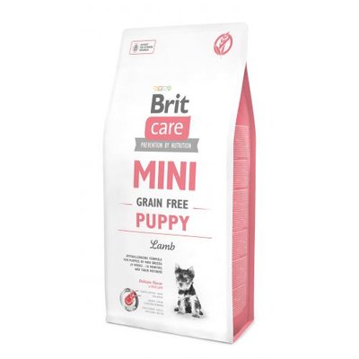Сухий корм Brit Care GF Mini Puppy для цуценят мініатюрних порід, з ягням, 7 кг 170775 фото