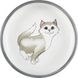 Миска Trixie для котів коротконосих порід, керамічна, 15 см, 300 мл (сіра/біла) 24784 фото 2
