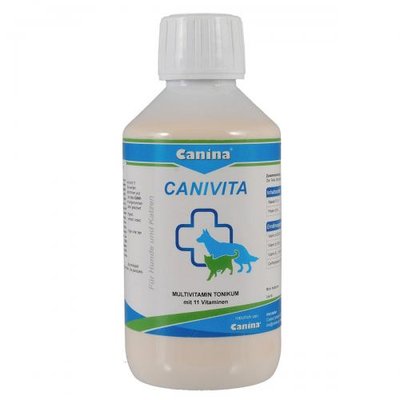 Вітамінізований тонік Canina Canivita для котів та собак, зі швидким ефектом, універсальний, 250 мл 110018 AD фото