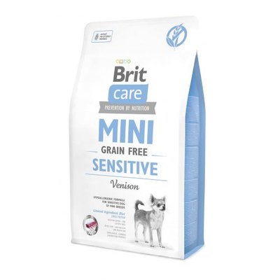 Сухий корм Brit Care GF Mini Sensitive для собак мініатюрних порід з чутливим травленням, з олениною, 2 кг 170776 фото