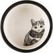 Миска Trixie Zentangle для котів, керамічна, 12 см, 300 мл (чорна/біла) 25120 фото 2