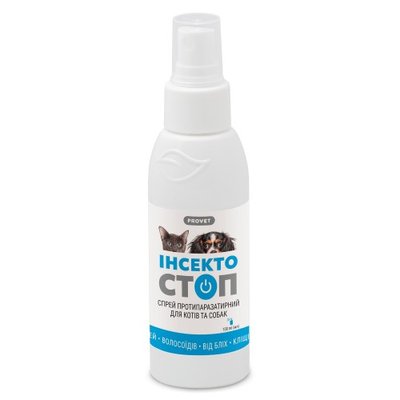 Спрей ProVET «Инсектостоп» для кошек и собак, 100 мл (инсектоакарицид) PR240978 фото