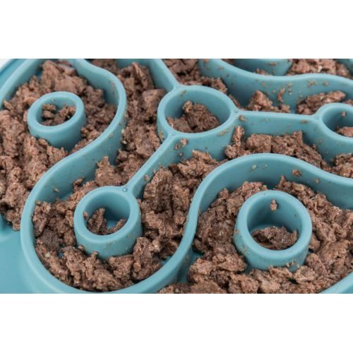 Килимок Trixie Повільне годування для собак, термопластина гума, d-28 см (блакитний) 25037 фото