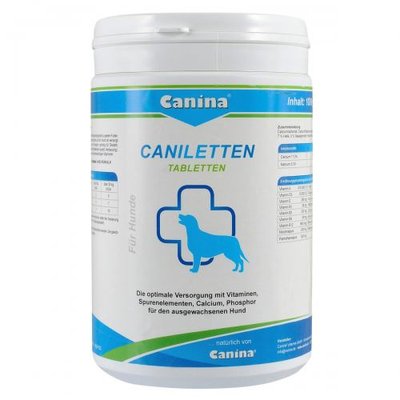 Витамины Canina Caniletten комплекс для взрослых собак, 1000 г (500 табл) 120314 AD фото