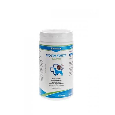 Вітаміни Canina Biotin Forte Tabletten для собак, інтенсивний курс для шерсті, 700 г (210 табл) 101115 AD_pause фото