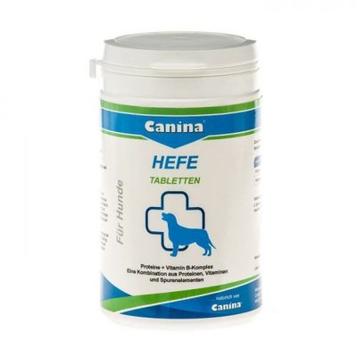 Витамины Canina Hefe для собак, дрожжевые таблетки с энзимами, 250 г (310 табл) 130009 Canina фото