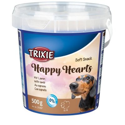 Вітамінізовані ласощі Trixie Happy Hearts для собак, ягня, 500 г 31497 фото