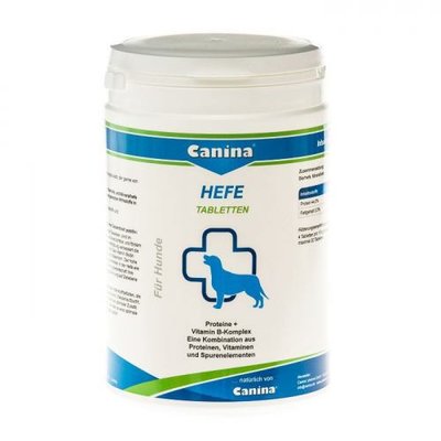 Витамины Canina Hefe для собак, дрожжевые таблетки с энзимами, 800 г (992 табл) 130016 Canina фото