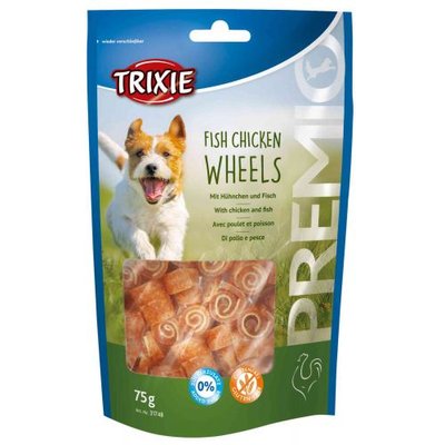 Ласощі Trixie Premio Fish Chicken Wheels для собак, курка та риба, 75 г 31748 фото