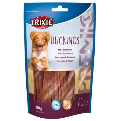 Ласощі Trixie Premio Duckinos для собак, з качкою, 80 г 31594 фото