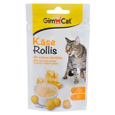 Лакомство GimCat для кошек, комплекс витаминов, таблетки сырные, 40 г G-418728/418339 фото