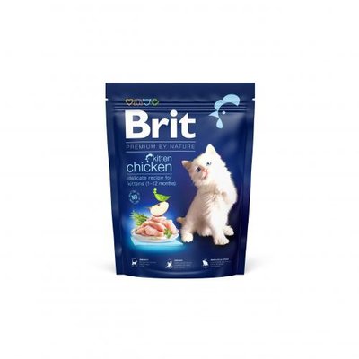 Сухий корм Brit Premium Cat by Nature Kitten для кошенят, з куркою, 300 г 171842 фото