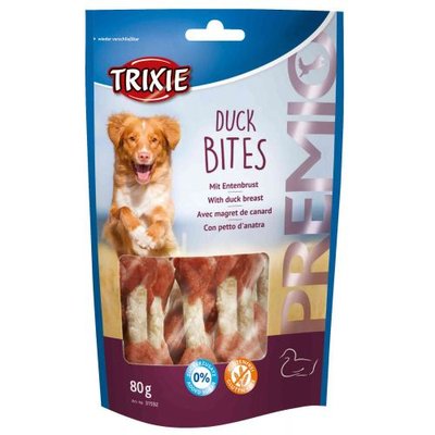 Ласощі Trixie Premio Duck Bites для собак, з качкою, 80 г 31592 фото
