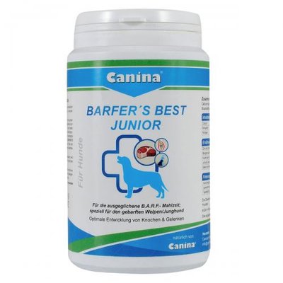 Вітамінно-мінеральний комплекс Canina Barfer Best Junior для собак, яких годують натуральним кормом, 350 г 128501 AD фото