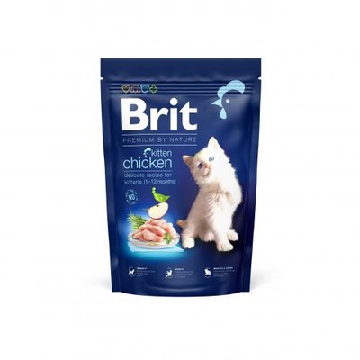 Сухий корм Brit Premium Cat by Nature Kitten для кошенят, з куркою, 1500 г 171858 фото