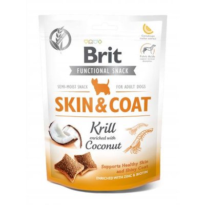 Функціональні ласощі Brit Care Skin & Coat кріль з кокосом для собак, 150 г 111420/9963 фото