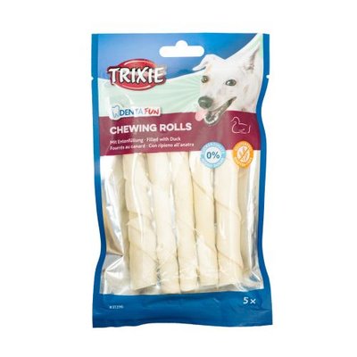 Палочка Trixie Denta Fun для чистки зубов собак, с уткой, 12 см, 90 г, 5 шт 31396 фото