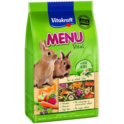 Корм Vitakraft Premium Menu Vital для кроликів, 1 кг 1111111810 фото