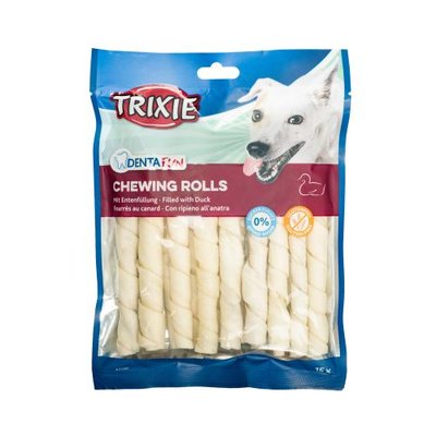 Палочка Trixie Denta Fun для чистки зубов собак, натуральная кожа, 12 см, 270 г 31397 фото