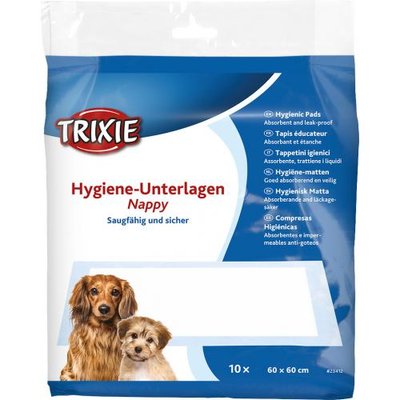 Пелюшки Trixie для собак, 60 x 60 см, 10 шт. (целюлоза) 1111122415 фото