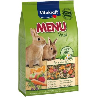 Корм Vitakraft Premium Menu Vital для кроликов, 3 кг 1111117983 фото