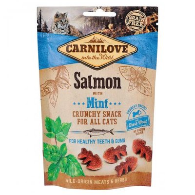 Ласощі Carnilove Cat Crunchy Snack для котів, лосось та м'ята, 50 г 100410/527175 фото