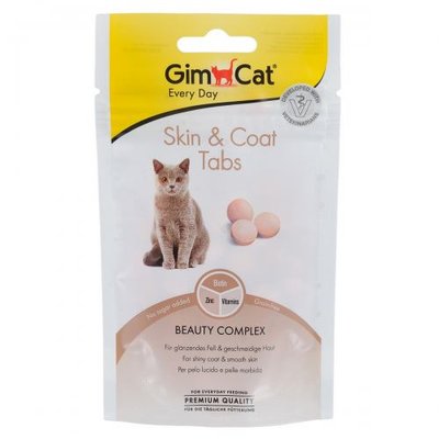 Таблетки GimCat Every Day Skin&Coat для котів, 40 г G-418711/419114 фото