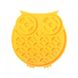 Коврик-кормушка WahoPet licky mat сова силиконовый, желтый WA00002 фото 1