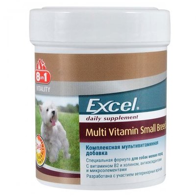 Вітаміни 8in1 Excel «Multi Vitamin Small Breed» для собак дрібних порід, 70 шт (мультивітамін) 660471/109372 фото