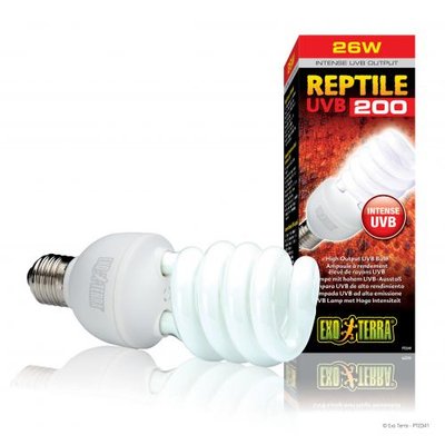 Лампа террариумная Exo Terra Reptile для пустынных рептилий, ультрафиолетовая, люминесцентная, 26 W, E27 1111135592 фото