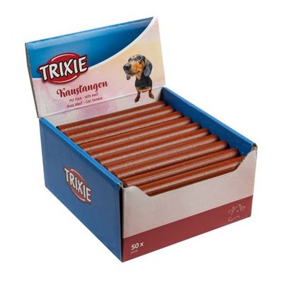 Палочка Trixie для чистки зубов собак, из говядины, 65 г, 50 шт 31746 фото