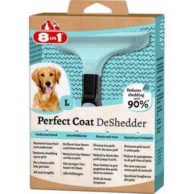 Дешеддер 8in1 Perfect Coat для вичісування собак, розмір L, 10 см 661617/151821/661509 фото