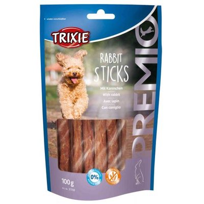 Лакомство Trixie Premio Rabbit Sticks для собак, кролик, 100 г 31709 фото