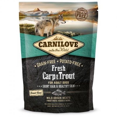 Сухой корм Carnilove Fresh Carp & Trout для взрослых собак всех пород, рыба, 1,5 кг 170871/7533 фото