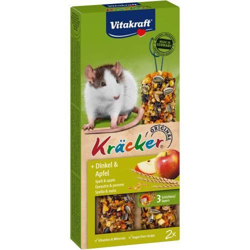 Крекер Vitakraft для крыс, с зерном и фруктами, 2 шт 1111117991 фото