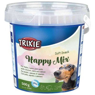 Вітамінізовані ласощі Trixie Happy Mix для собак, асорті, 500 г 31495 фото