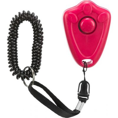 Брелок-клікер Trixie для собак, з кнопкою та пружинним браслетом, пластик 2287 фото