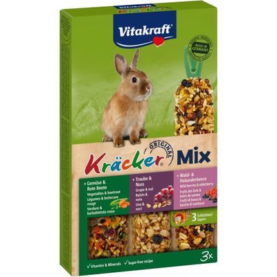Крекер Vitakraft для кроликів з овочами, горіхами і лісовими ягодами, 3 шт 1111121124 фото