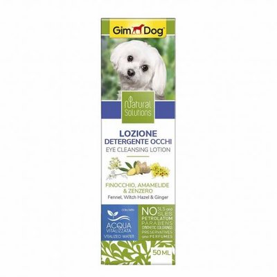 Лосьйон GimDog Natural Solutions для собак, для очищення очей, 50 мл G-2.504841 фото