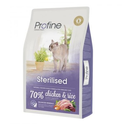 Сухий корм Profine Sterilised для стерилізованих котів, з куркою та рисом, 10 кг 170564/7688 фото